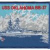USS Oklahoma BB-37 Patch – Plastic Backing