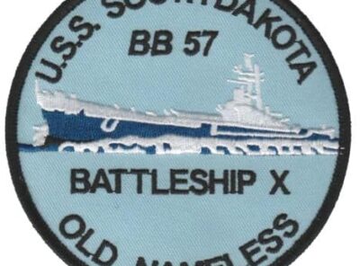 USS South Dakota BB-57 Patch – Plastic Backing