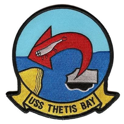 USS Thetis Bay LPH-6 Patch – Plastic Backing