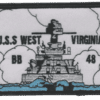 USS West Virginia BB-48 – Plastic Backing