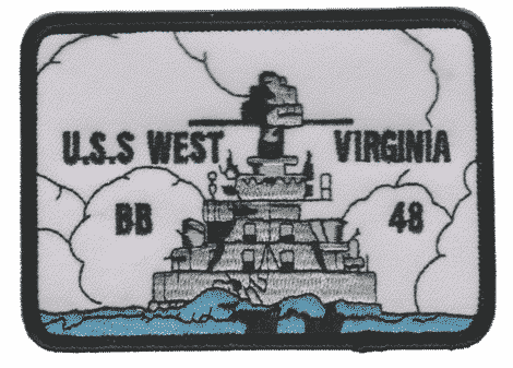 USS West Virginia BB-48 – Plastic Backing
