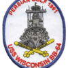 USS Wisconsin -Desert Storm – Plastic Backing