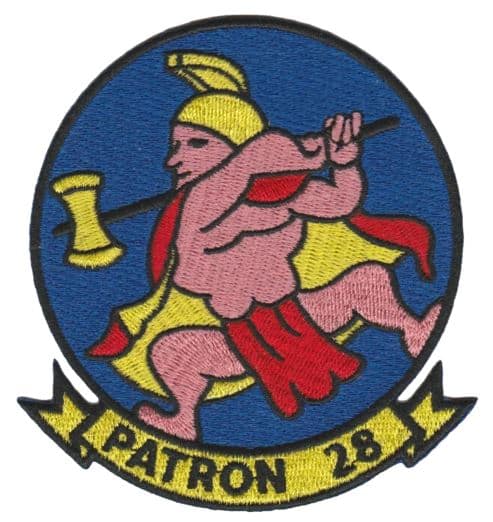 VP-28 Hawaiian Warriors Squadron Patch – Plastic Backing