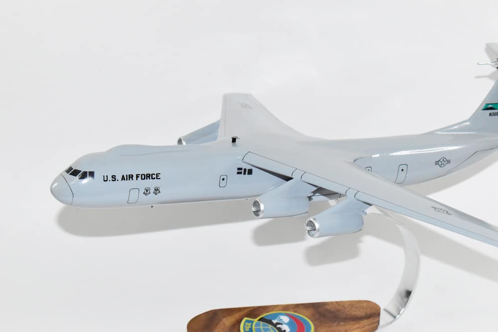 313th Airlift Squadron C-141B Model,Mahogany Scale Model