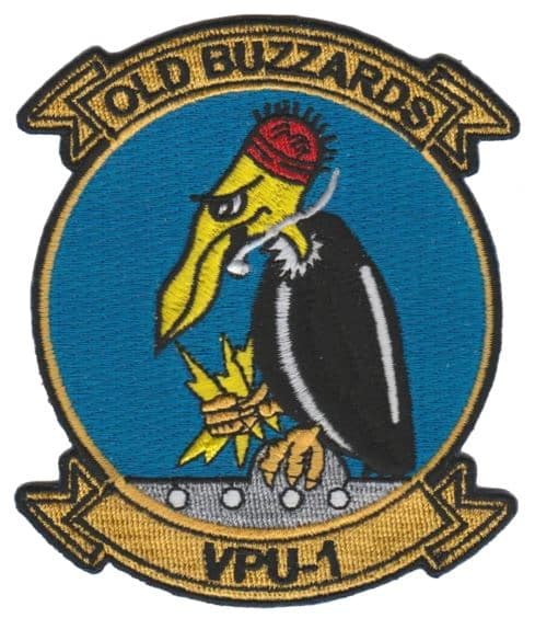 VPU-1 Old Buzzards Squadron Patch – Plastic Backing