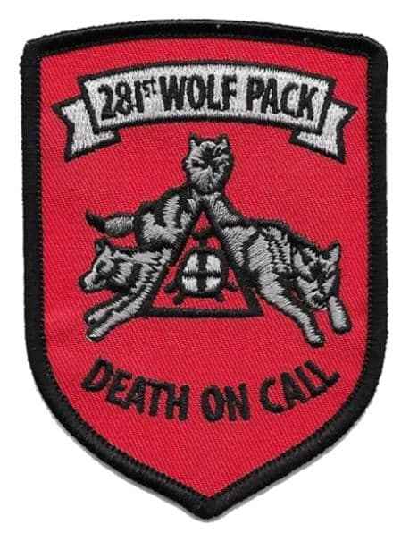 281st Wolf Pack Patch – Plastic Backing