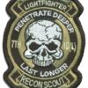 7th ID Recon Patch – Plastic Backing