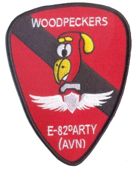 E Co 82nd ARTY Woodpeckers Patch – Plastic Backing