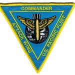 US Navy Commander-Pacific Fleet Attack Wing Patch – Plastic Backing