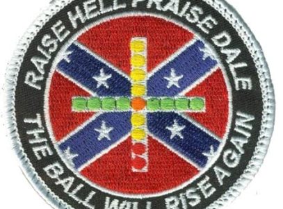Raise Hell, Praise Dale Carrier Qual Patch – Plastic Backing