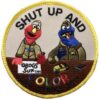 Shut Up and Color Patch – Plastic Backing