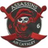 US Army 6/6 Air Cav Assassins Patch – Plastic Backing