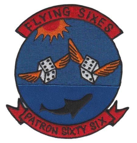 US Navy Patrol Squadron 66 Flying Sixes Patch – Plastic Backing