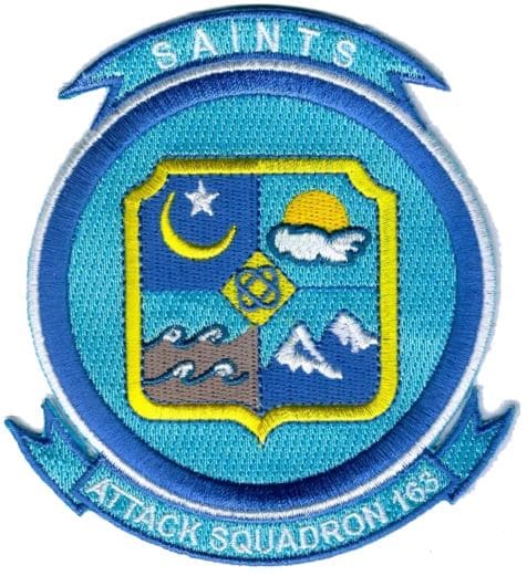 VA-163 Saints Squadron Patch – Plastic Backing