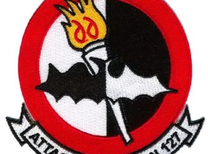 VA-127 Batmen Squadron Patch – Plastic Backing