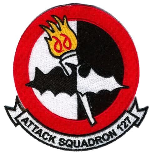 VA-127 Batmen Squadron Patch – Plastic Backing
