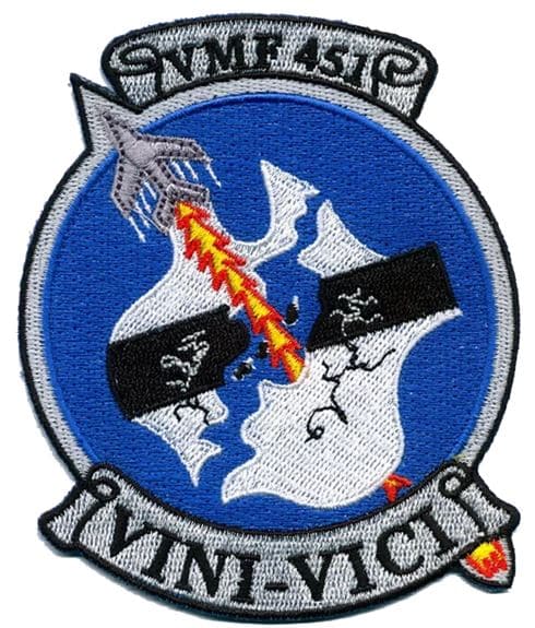 VMF-451 Warlords Patch – Plastic Backing