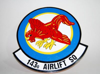143d Airlift Squadron Plaque