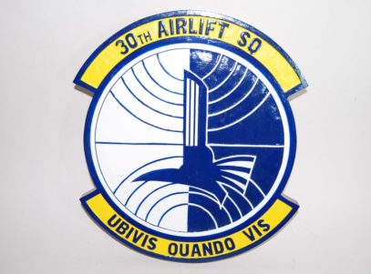 30th Airlift Squadron Plaque