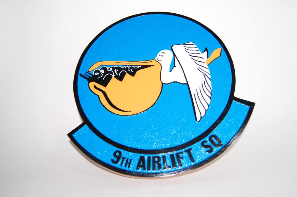 9th Airlift Squadron Plaque