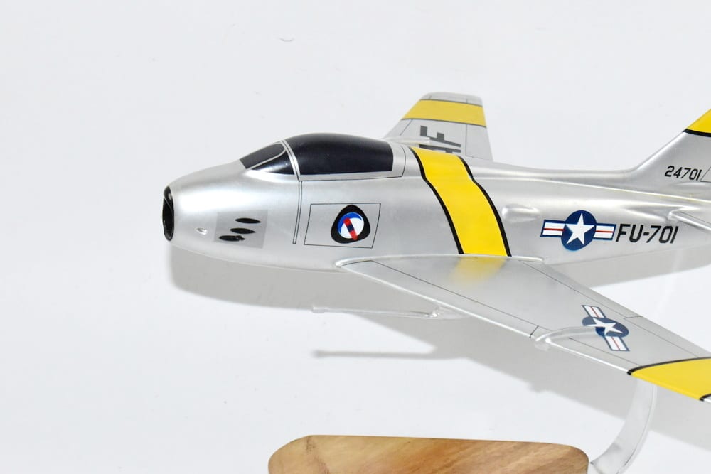 North American F-86 Sabre Model, Mahogany, USAF, 1/36th (13″) Scale