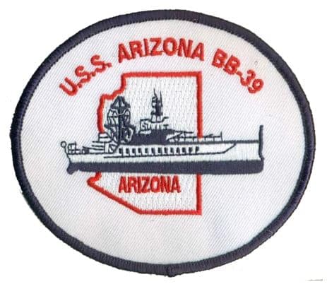 USS Arizona BB-39 Patch – Sew On