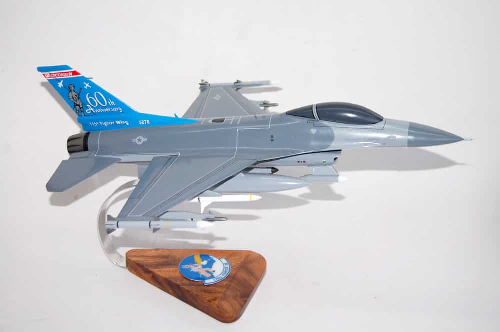 176th Fighter Squadron F-16 Fighting Falcon Model