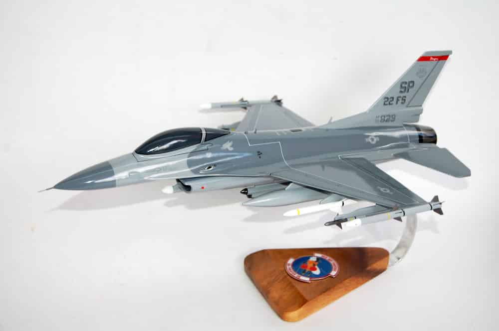 22nd Fighter Squadron F-16 Fighting Falcon Model