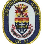 USS THOMAS S. GATES CG-51 Patch – Sew On