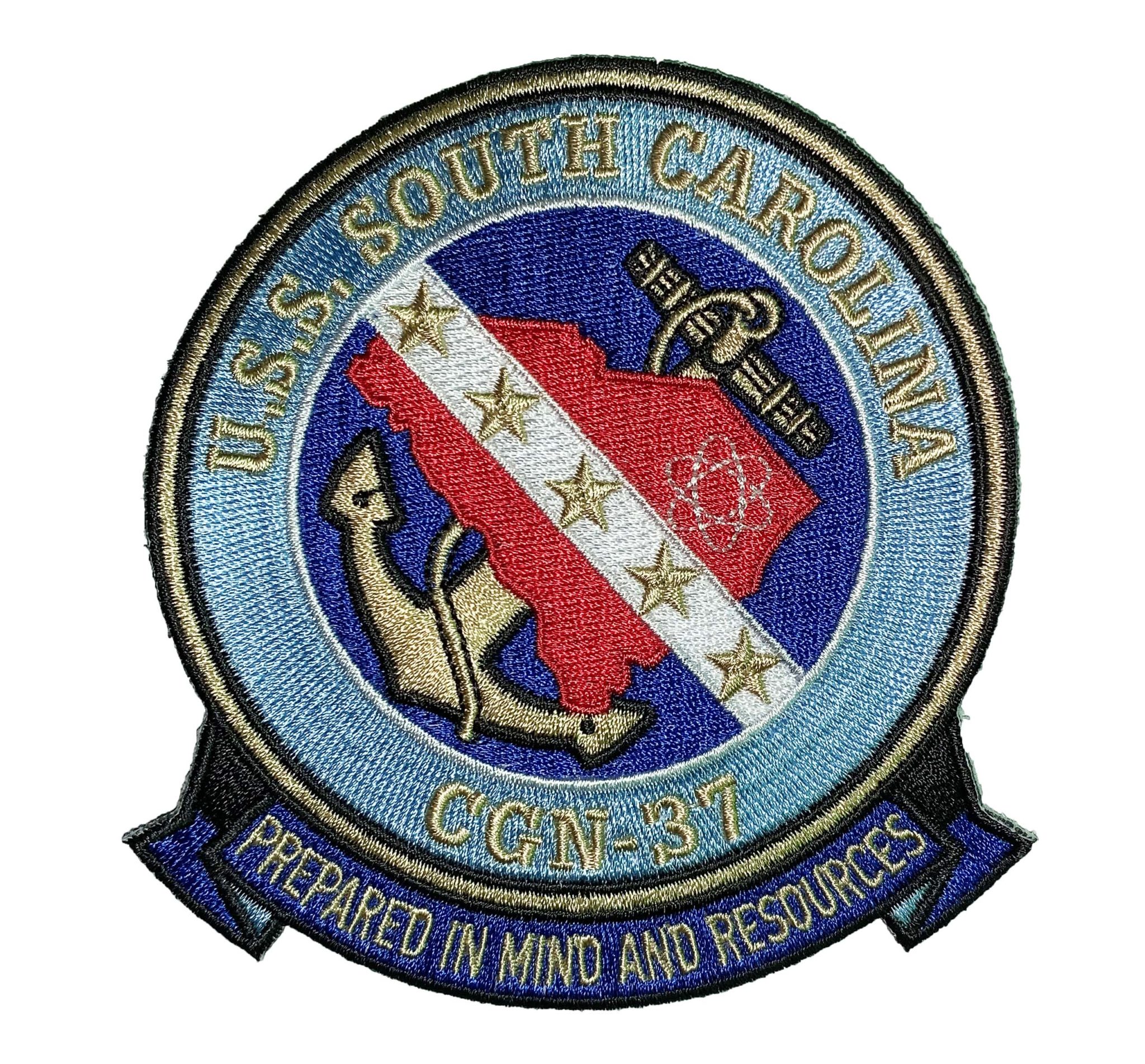 U.S.S. SOUTH CAROLINA CGN-37 Patch – Sew On