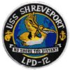 USS SHREVEPORT LPD-12 Patch – Sew On