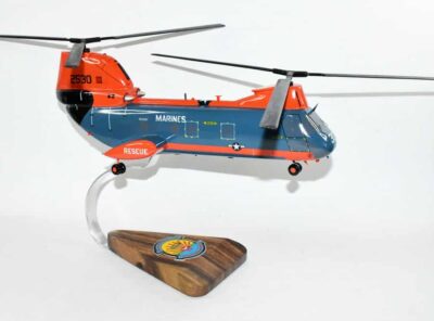 Search and Rescue Iwakuni CH-46 Model, 1/38 (14″) Scale, Mahogany, Phrog,