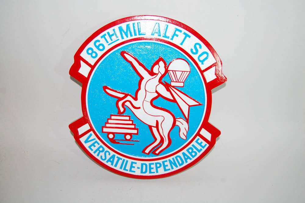86th MAS Military Airlift Squadron Plaque