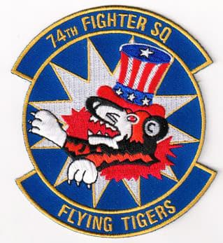 74th Fighter Squadron FLYING TIGERS Patch – Sew On
