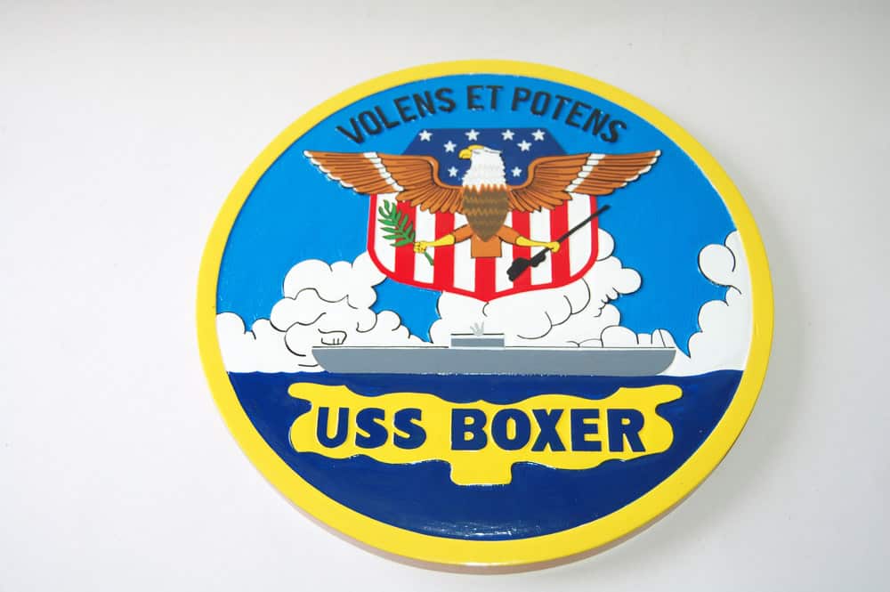 USS Boxer LPH- 4 Plaque