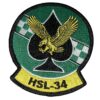 HSL-34 Green Checkers Squadron Patch –Sew On
