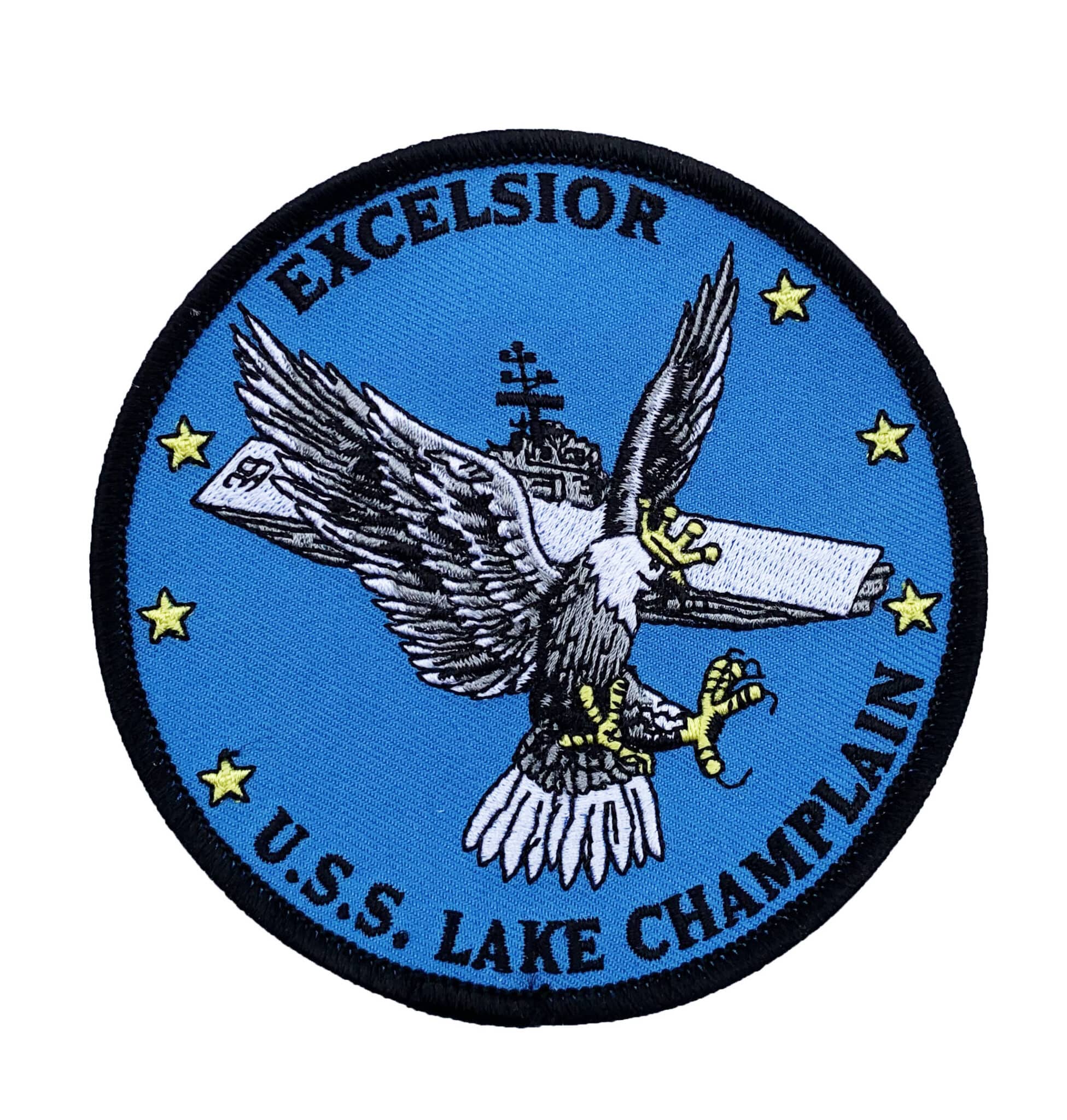 USS Lake Champlain EXCELSIOR (CV-39) Patch - Sew On