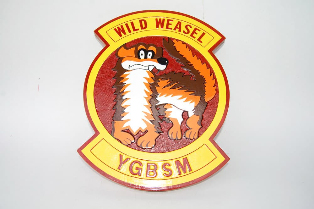 Wild Weasels YGBSM Plaque