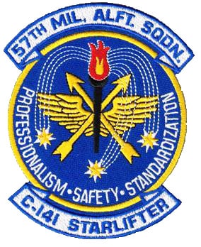 57th MAS C-141 STARLIFTER Patch – Sew On