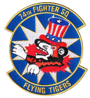 74th Fighter Squadron FLYING TIGERS Patch – Sew On