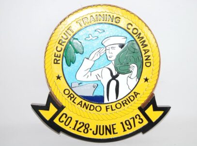 Navy Recruit Training Command Orlando Plaque