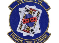 53d Airlift Squadron PRIMUS CUM PLURIMI Patch – Sew On