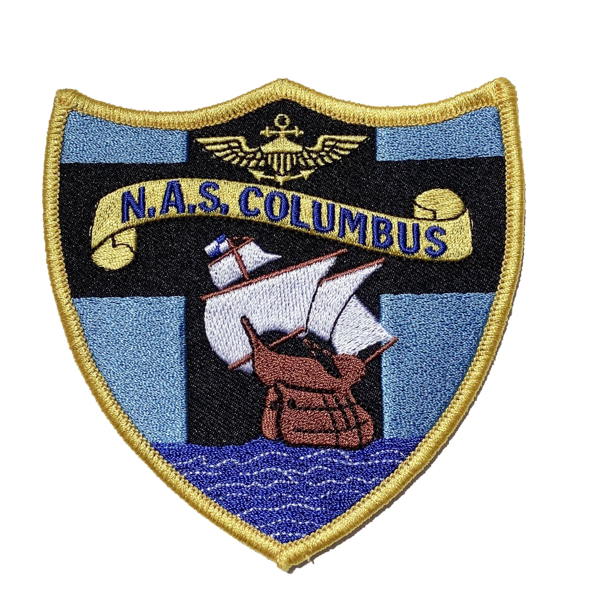 N.A.S. COLUMBUS Patch – Plastic Backing