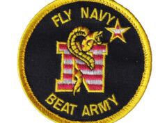 Fly Navy Beat Army Patch – Plastic Backing/Sew on