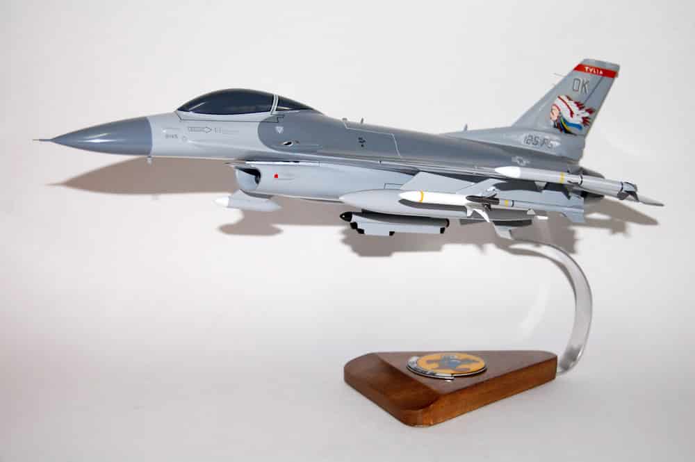 125th Fighter Squadron F-16 Fighting Falcon Model