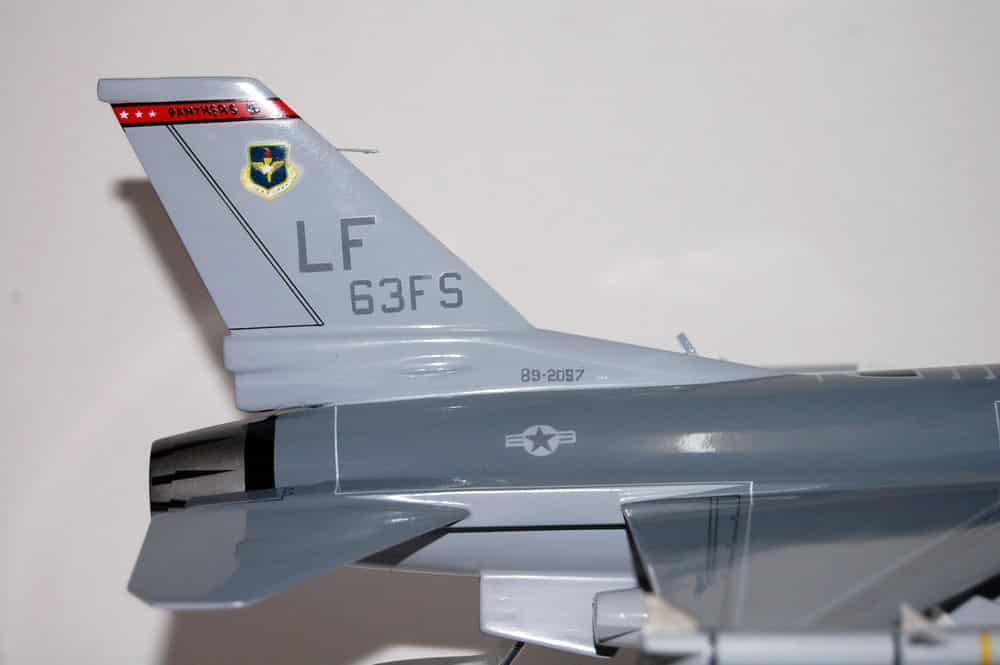 63d Fighter Squadron F-16 Fighting Falcon Model