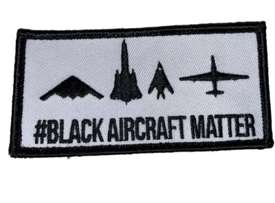 Black aircraft matter patch from the US air force