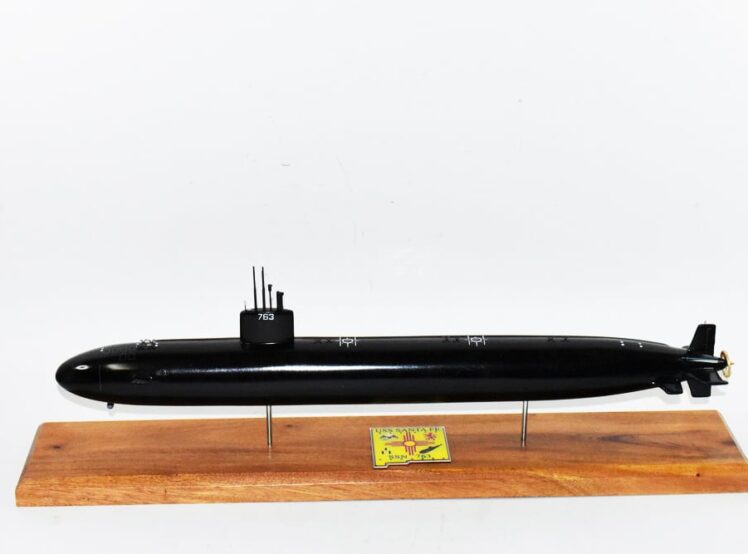USS Santa Fe SSN-763 (Black Hull) Submarine Model