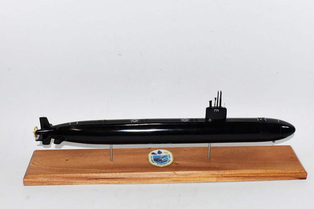 USS Columbia SSN-771 (Black Hull) Submarine Model