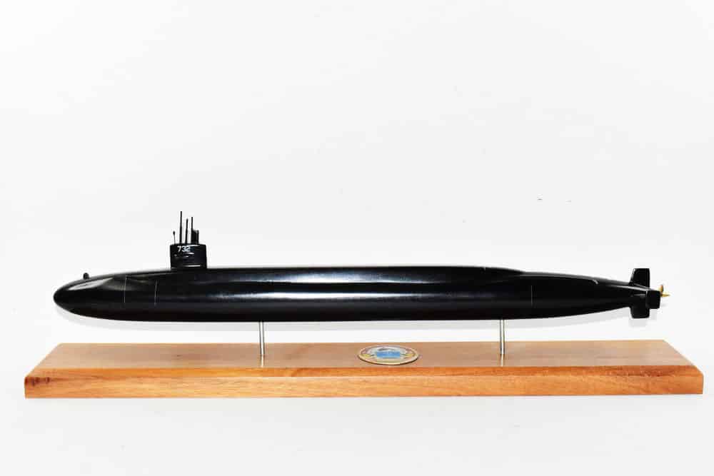 USS Alaska SSBN-732 Submarine Model (Black Hull)
